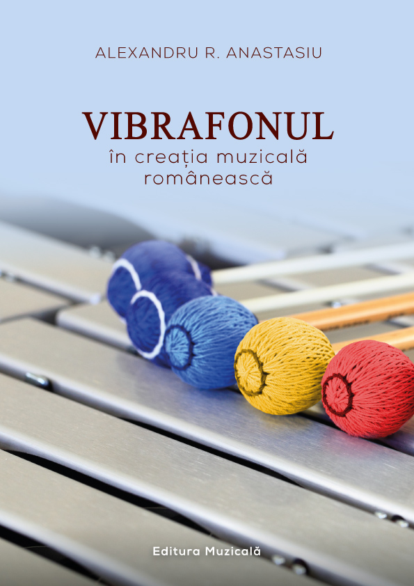 Vibrafonul în creația muzicală românească — coperta cărții, Editura Muzicală